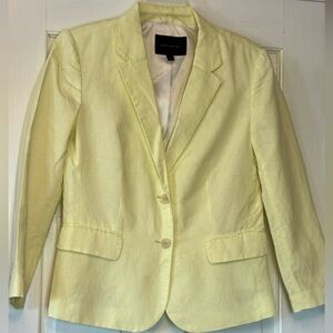 Banana Republic Yellow Blazer Tailored Fit Structured Design